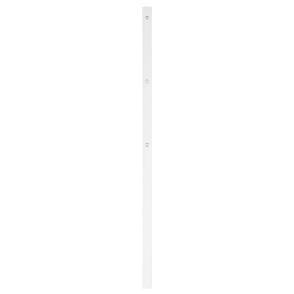 vidaXL Ersatz-Kopfteil Metall Weiß 160 cm