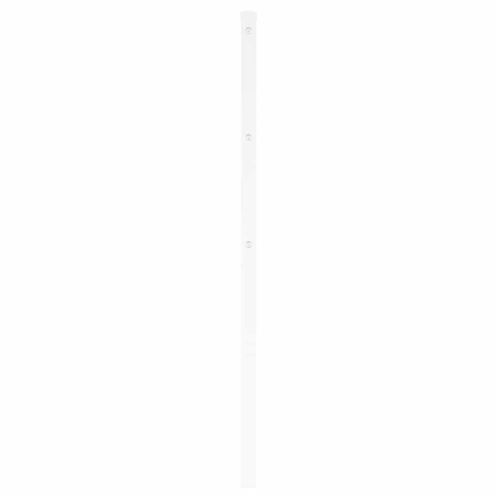 vidaXL Ersatz-Kopfteil Metall Weiß 200 cm