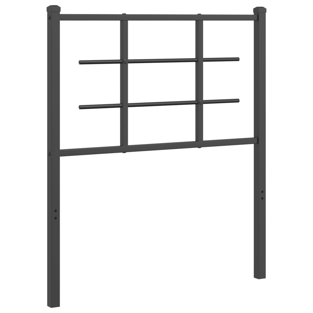 vidaXL Ersatz-Kopfteil Metall Schwarz 75 cm