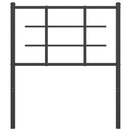 vidaXL Ersatz-Kopfteil Metall Schwarz 75 cm
