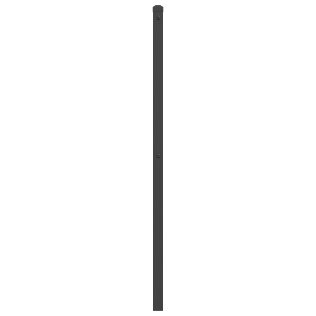 vidaXL Ersatz-Kopfteil Metall Schwarz 75 cm