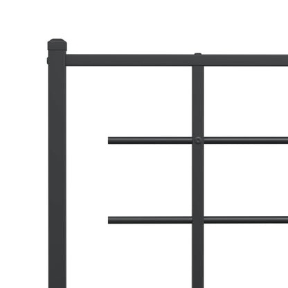 vidaXL Ersatz-Kopfteil Metall Schwarz 75 cm