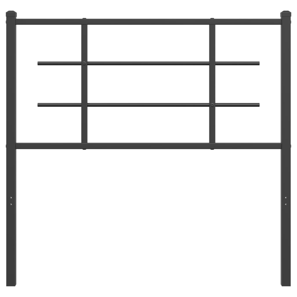 vidaXL Ersatz-Kopfteil Metall Schwarz 100 cm