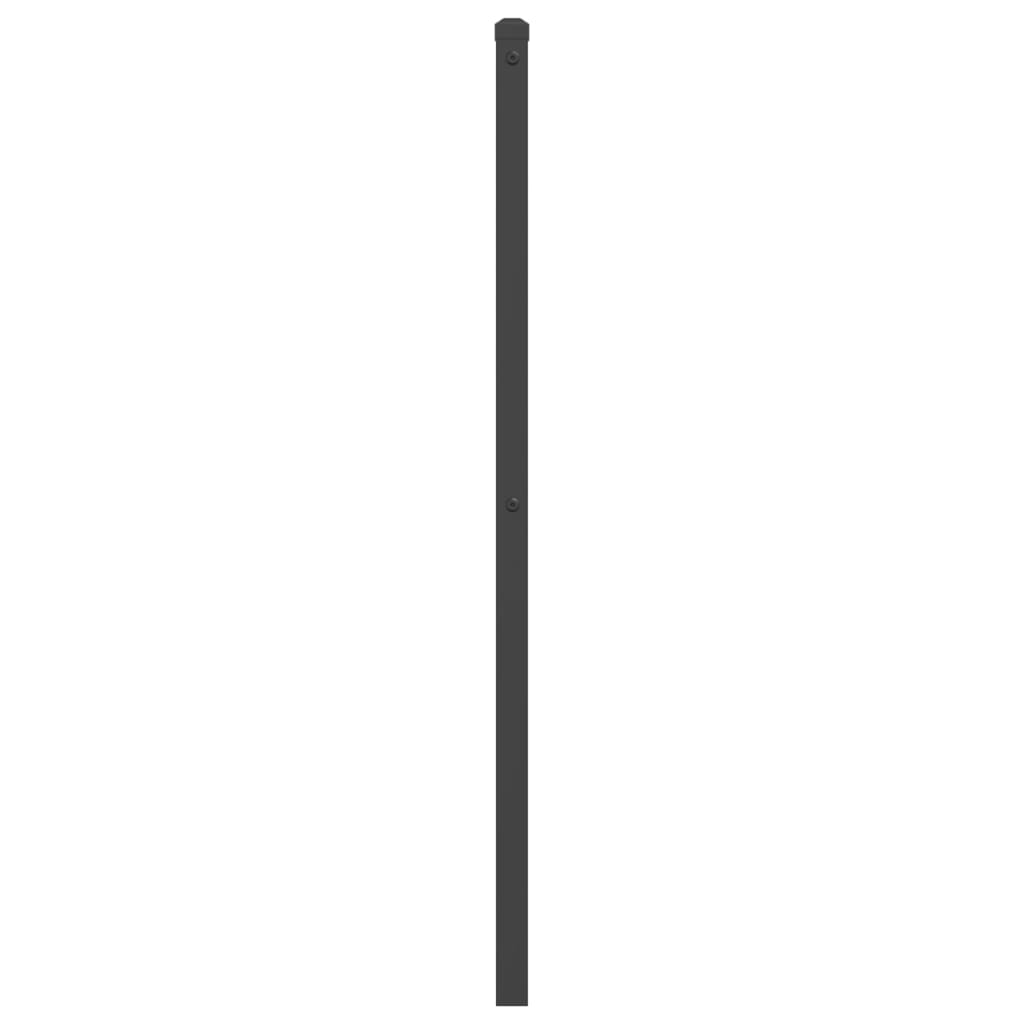 vidaXL Ersatz-Kopfteil Metall Schwarz 100 cm