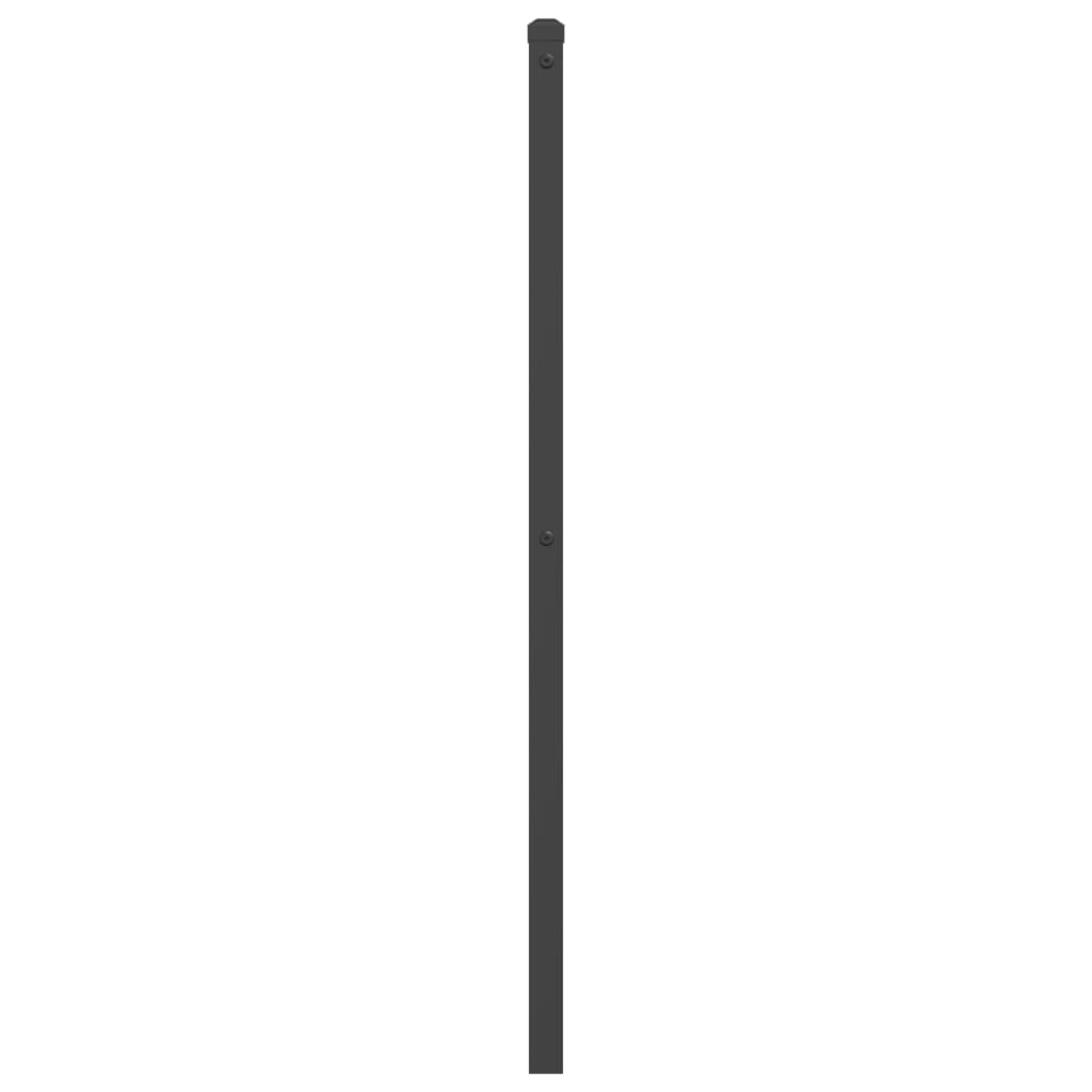 vidaXL Ersatz-Kopfteil Metall Schwarz 107 cm