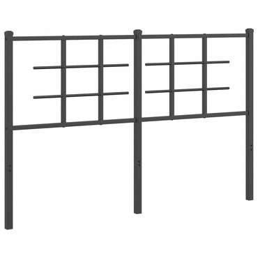 vidaXL Ersatz-Kopfteil Metall Schwarz 140 cm