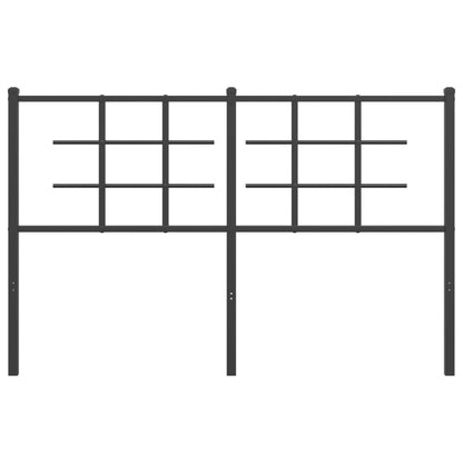vidaXL Ersatz-Kopfteil Metall Schwarz 140 cm