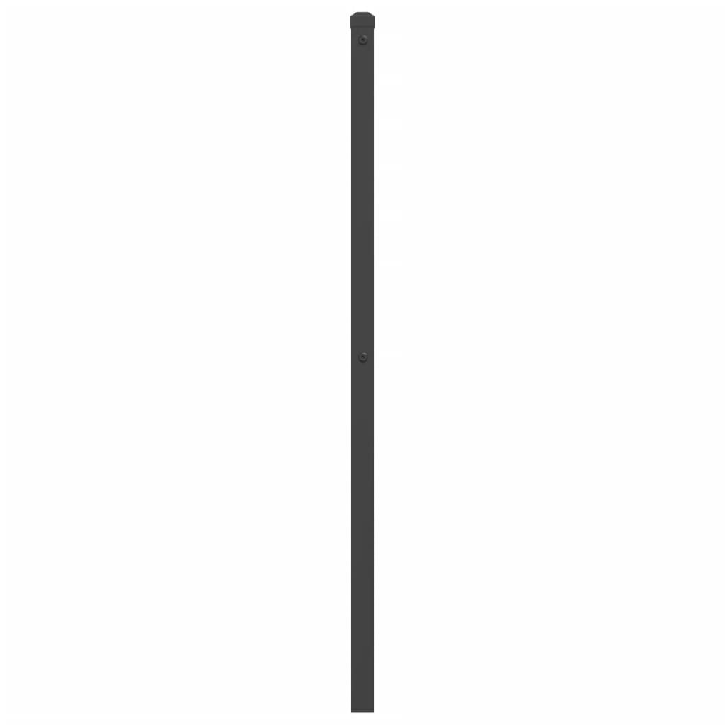 vidaXL Ersatz-Kopfteil Metall Schwarz 140 cm