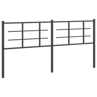 vidaXL Ersatz-Kopfteil Metall Schwarz 180 cm