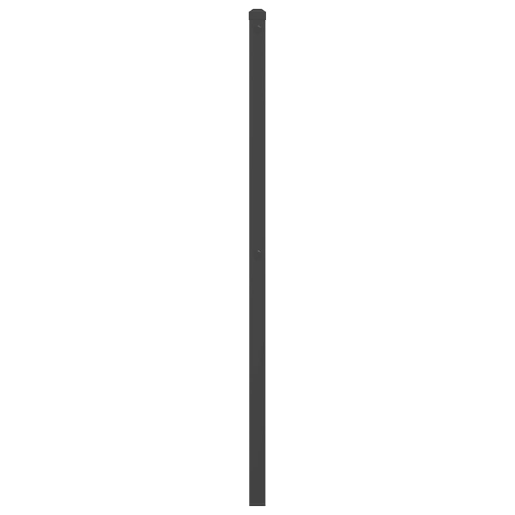 vidaXL Ersatz-Kopfteil Metall Schwarz 180 cm