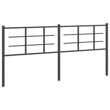vidaXL Ersatz-Kopfteil Metall Schwarz 193 cm