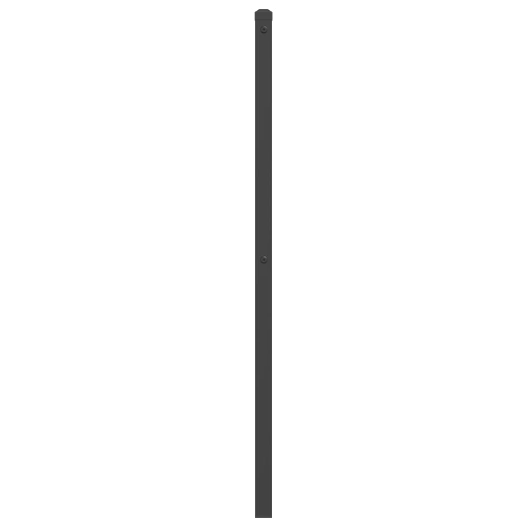 vidaXL Ersatz-Kopfteil Metall Schwarz 193 cm