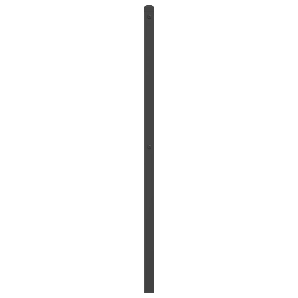 vidaXL Ersatz-Kopfteil Metall Schwarz 200 cm