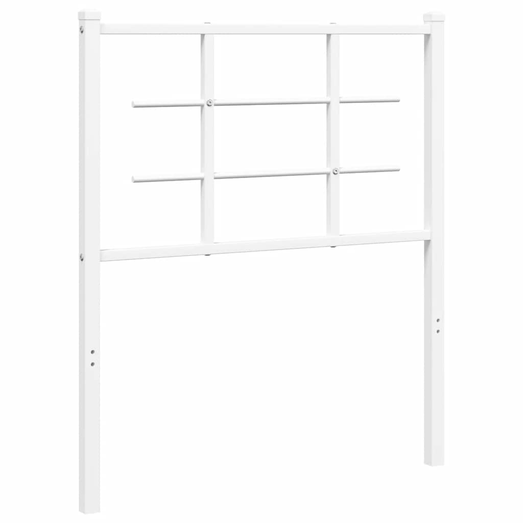 vidaXL Ersatz-Kopfteil Metall Weiß 75 cm