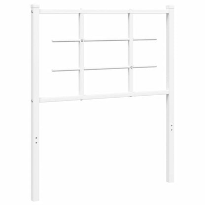 vidaXL Ersatz-Kopfteil Metall Weiß 75 cm