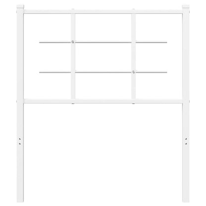 vidaXL Ersatz-Kopfteil Metall Weiß 75 cm