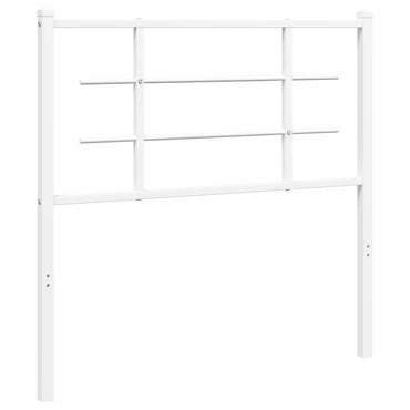 vidaXL Ersatz-Kopfteil Metall Weiß 100 cm