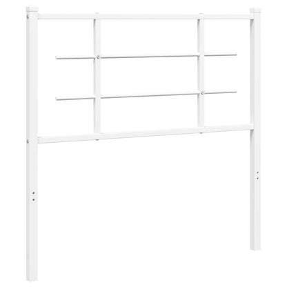vidaXL Ersatz-Kopfteil Metall Weiß 100 cm