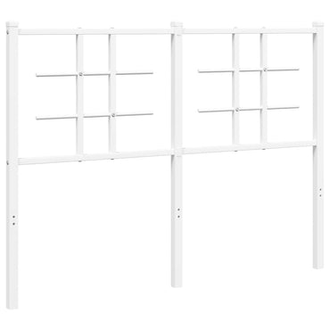 vidaXL Ersatz-Kopfteil Metall Weiß 120 cm