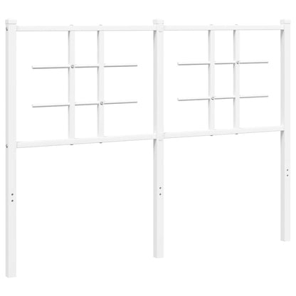 vidaXL Ersatz-Kopfteil Metall Weiß 120 cm