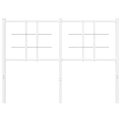 vidaXL Ersatz-Kopfteil Metall Weiß 120 cm
