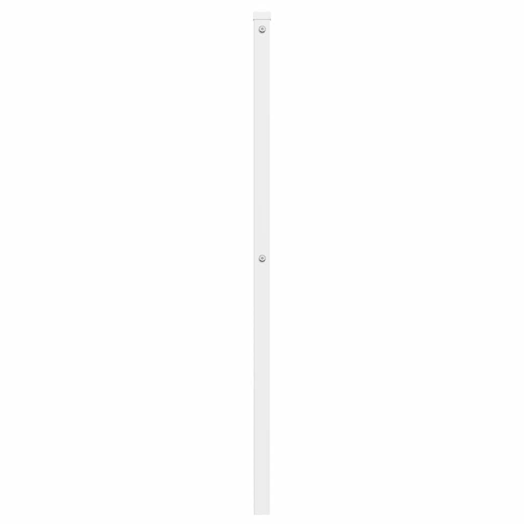 vidaXL Ersatz-Kopfteil Metall Weiß 135 cm