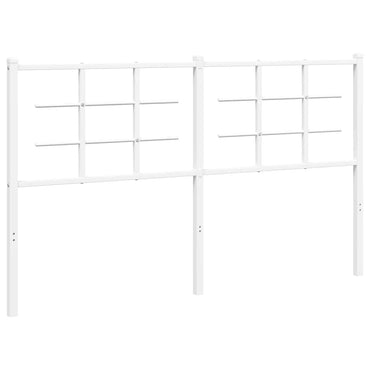 vidaXL Ersatz-Kopfteil Metall Weiß 150 cm