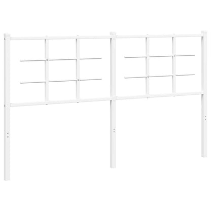 vidaXL Ersatz-Kopfteil Metall Weiß 150 cm