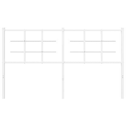 vidaXL Ersatz-Kopfteil Metall Weiß 150 cm