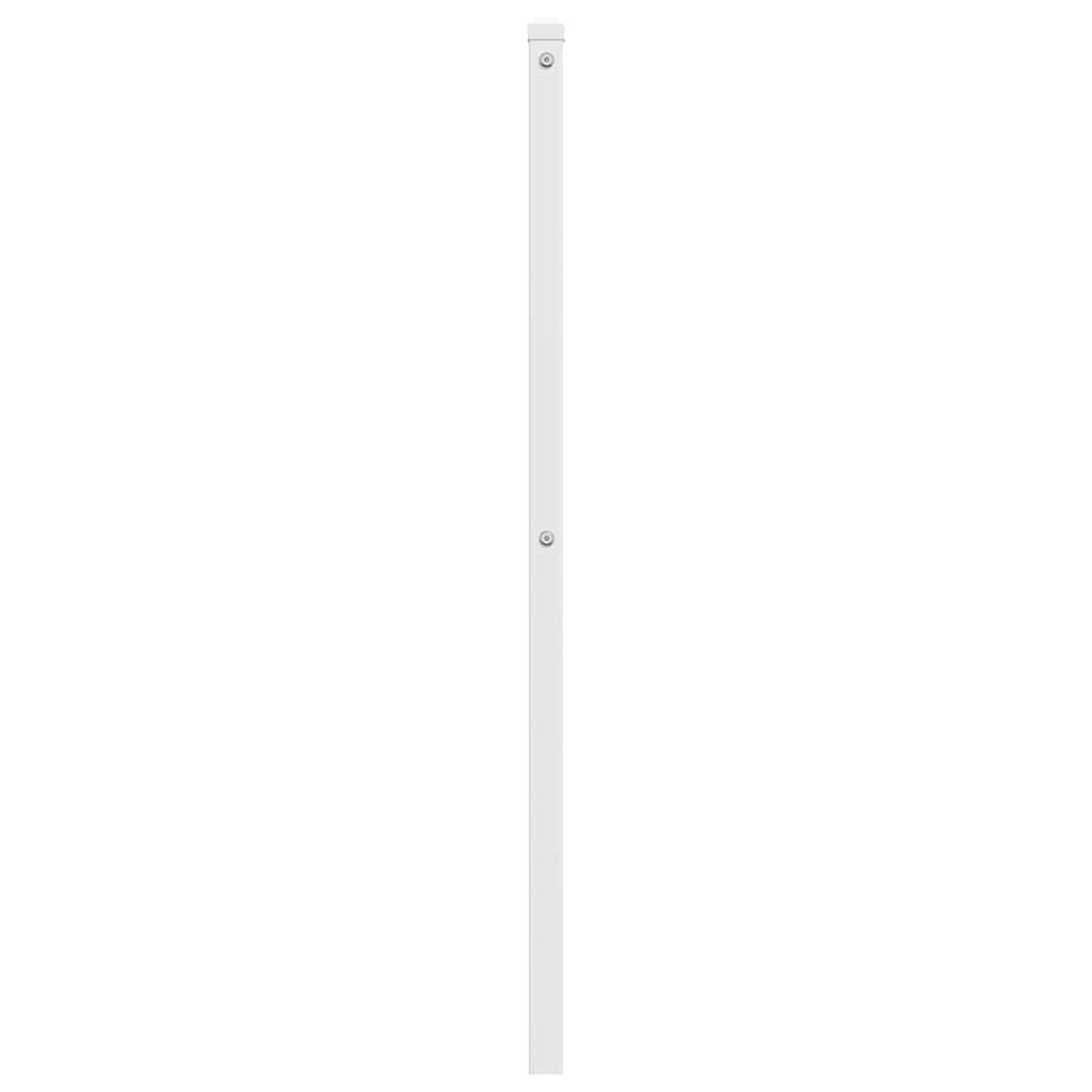vidaXL Ersatz-Kopfteil Metall Weiß 160 cm