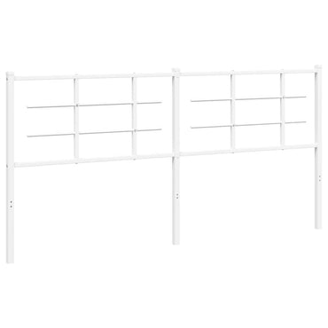 vidaXL Ersatz-Kopfteil Metall Weiß 180 cm