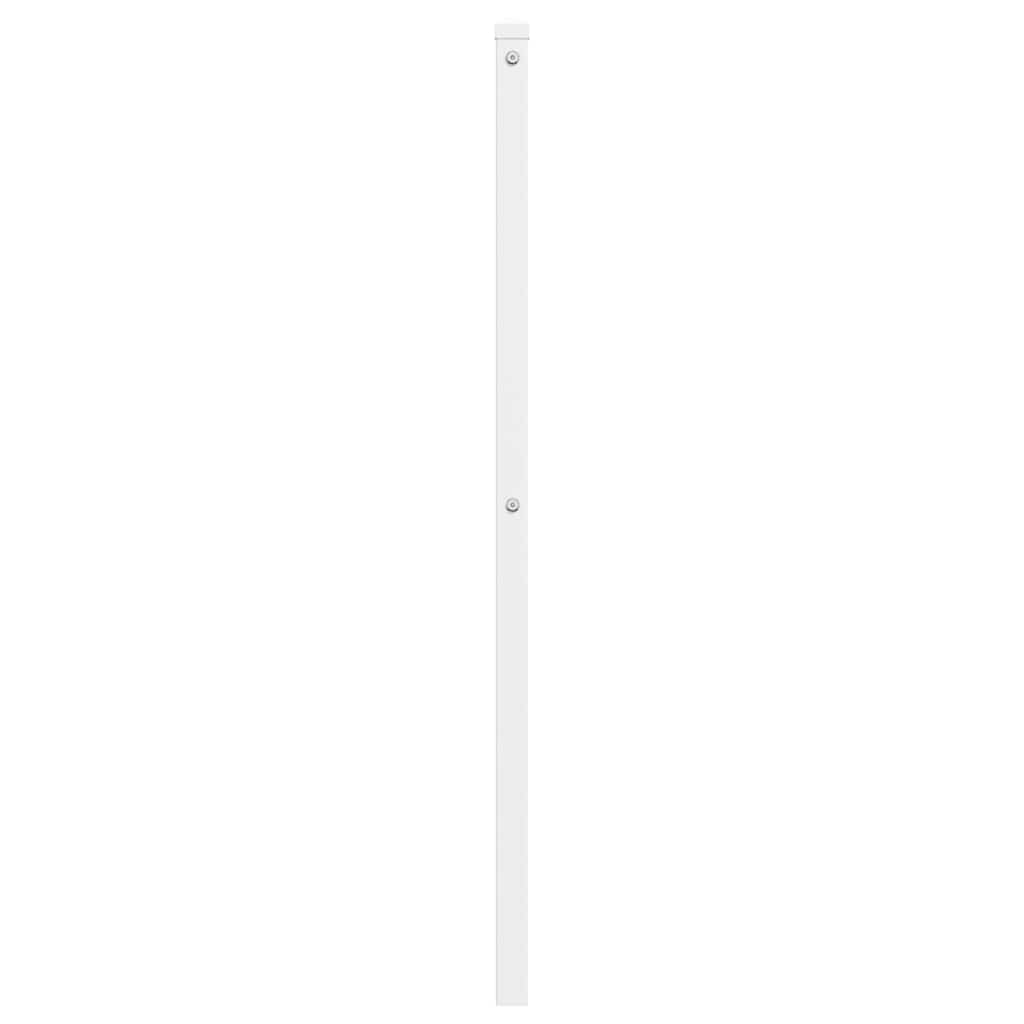 vidaXL Ersatz-Kopfteil Metall Weiß 193 cm