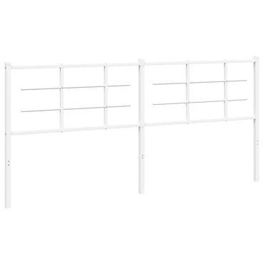 vidaXL Ersatz-Kopfteil Metall Weiß 200 cm