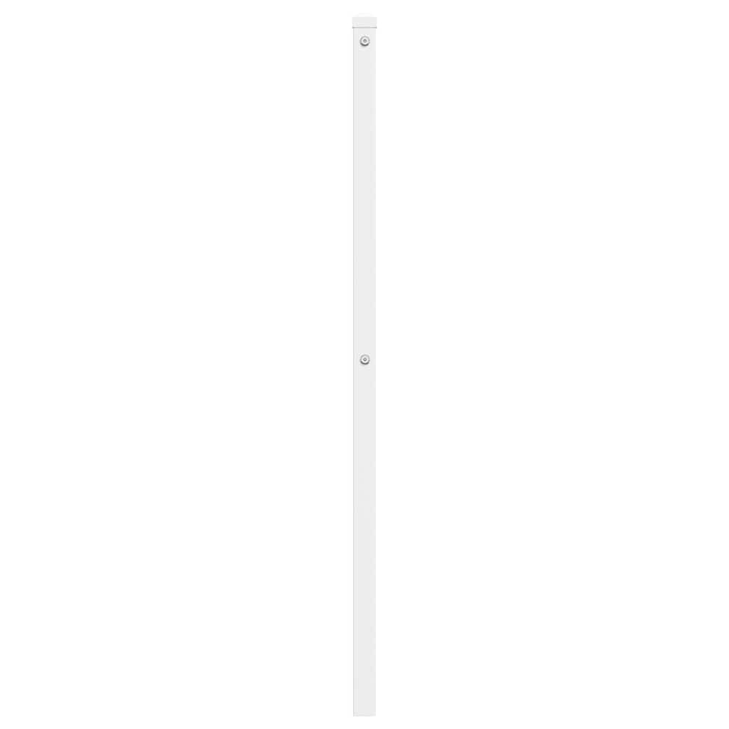 vidaXL Ersatz-Kopfteil Metall Weiß 200 cm