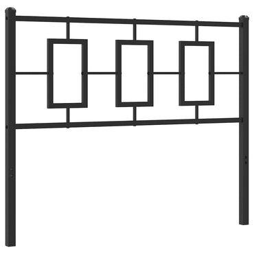 vidaXL Ersatz-Kopfteil Metall Schwarz 107 cm