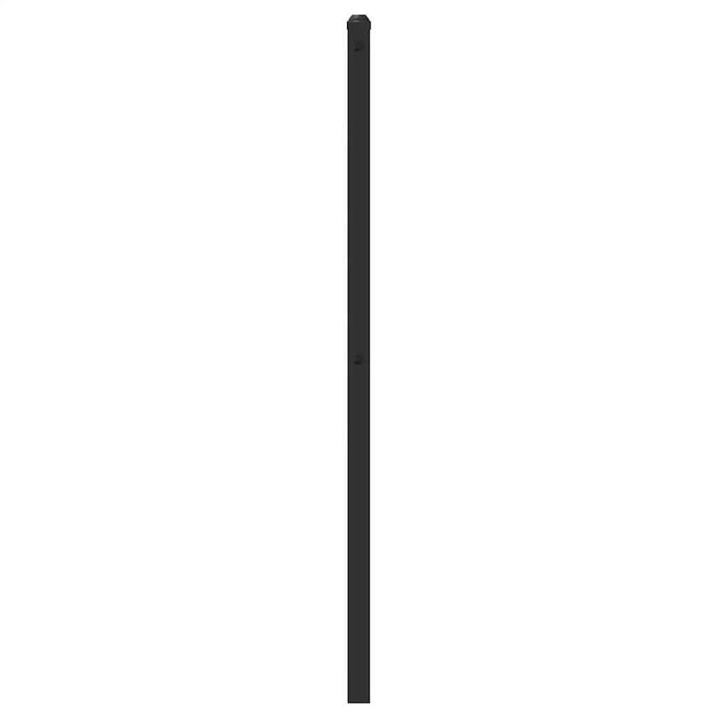 vidaXL Ersatz-Kopfteil Metall Schwarz 107 cm
