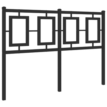vidaXL Ersatz-Kopfteil Metall Schwarz 120 cm