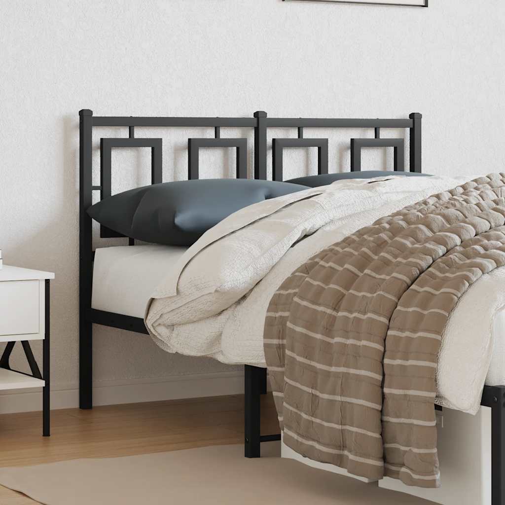vidaXL Ersatz-Kopfteil Metall Schwarz 120 cm