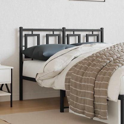 vidaXL Ersatz-Kopfteil Metall Schwarz 120 cm