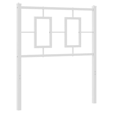 vidaXL Ersatz-Kopfteil Metall Weiß 75 cm