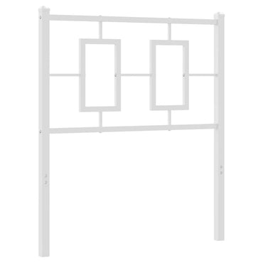 vidaXL Ersatz-Kopfteil Metall Weiß 80 cm