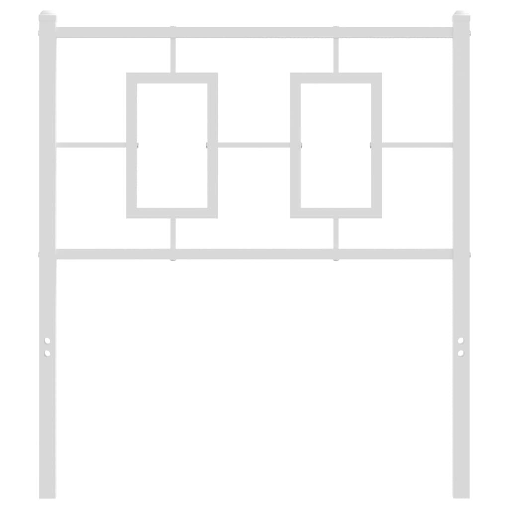 Ersatz-Kopfteil Metall Weiß 80 cm