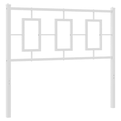 vidaXL Ersatz-Kopfteil Metall Weiß 100 cm