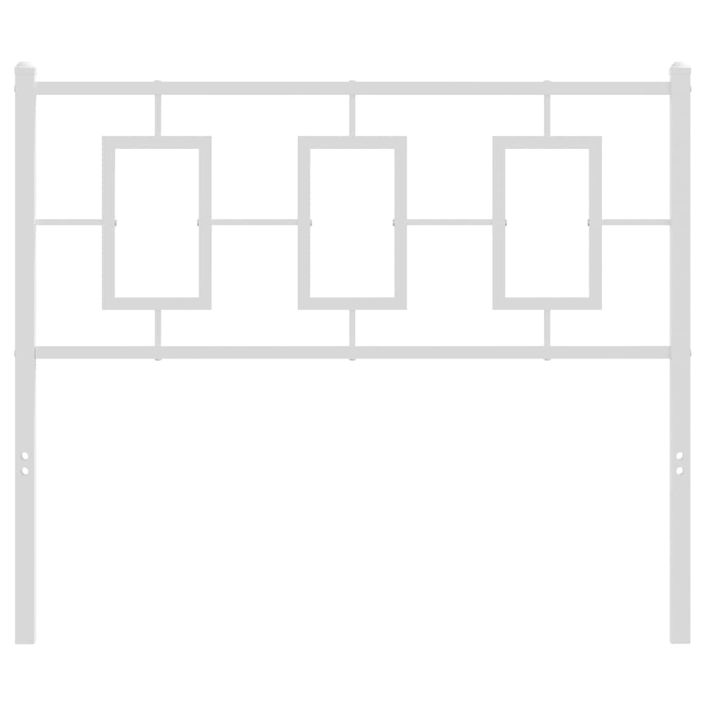vidaXL Ersatz-Kopfteil Metall Weiß 100 cm