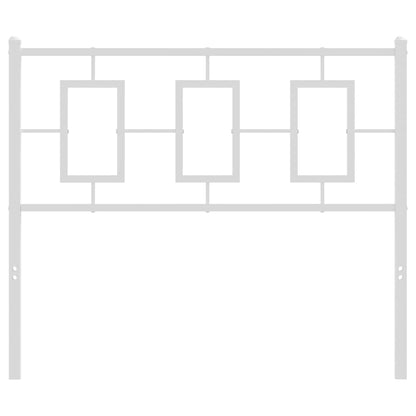 vidaXL Ersatz-Kopfteil Metall Weiß 100 cm