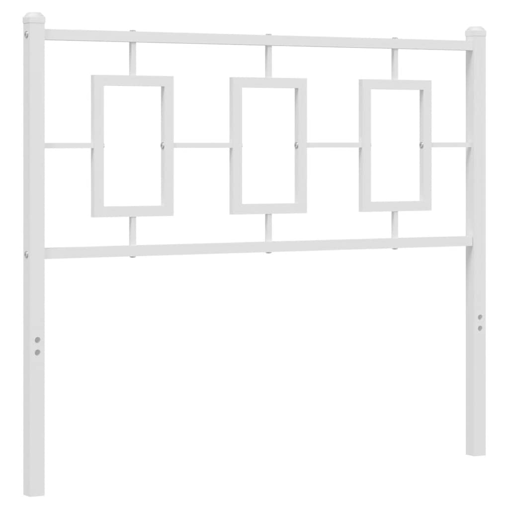 vidaXL Ersatz-Kopfteil Metall Weiß 100 cm
