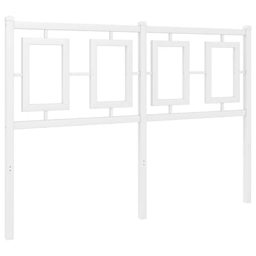 vidaXL Ersatz-Kopfteil Metall Weiß 120 cm