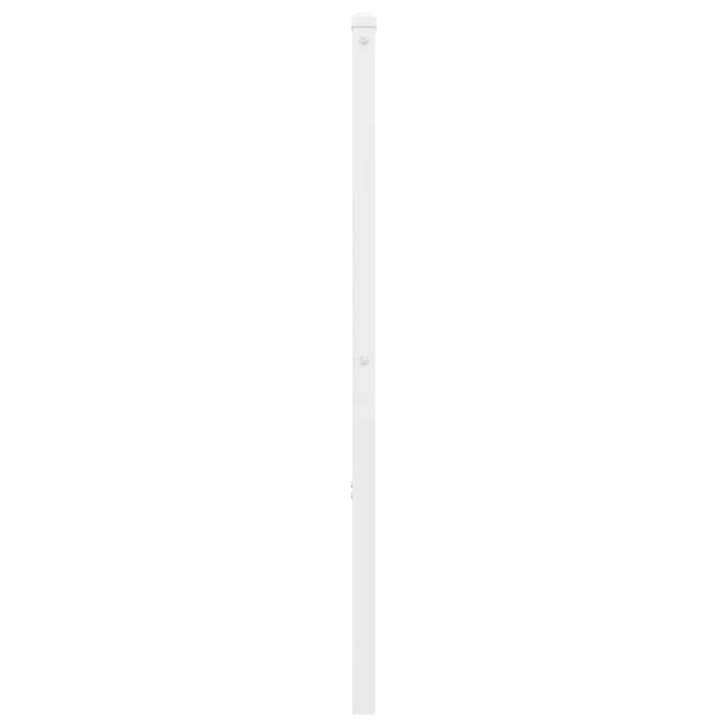 vidaXL Ersatz-Kopfteil Metall Weiß 120 cm