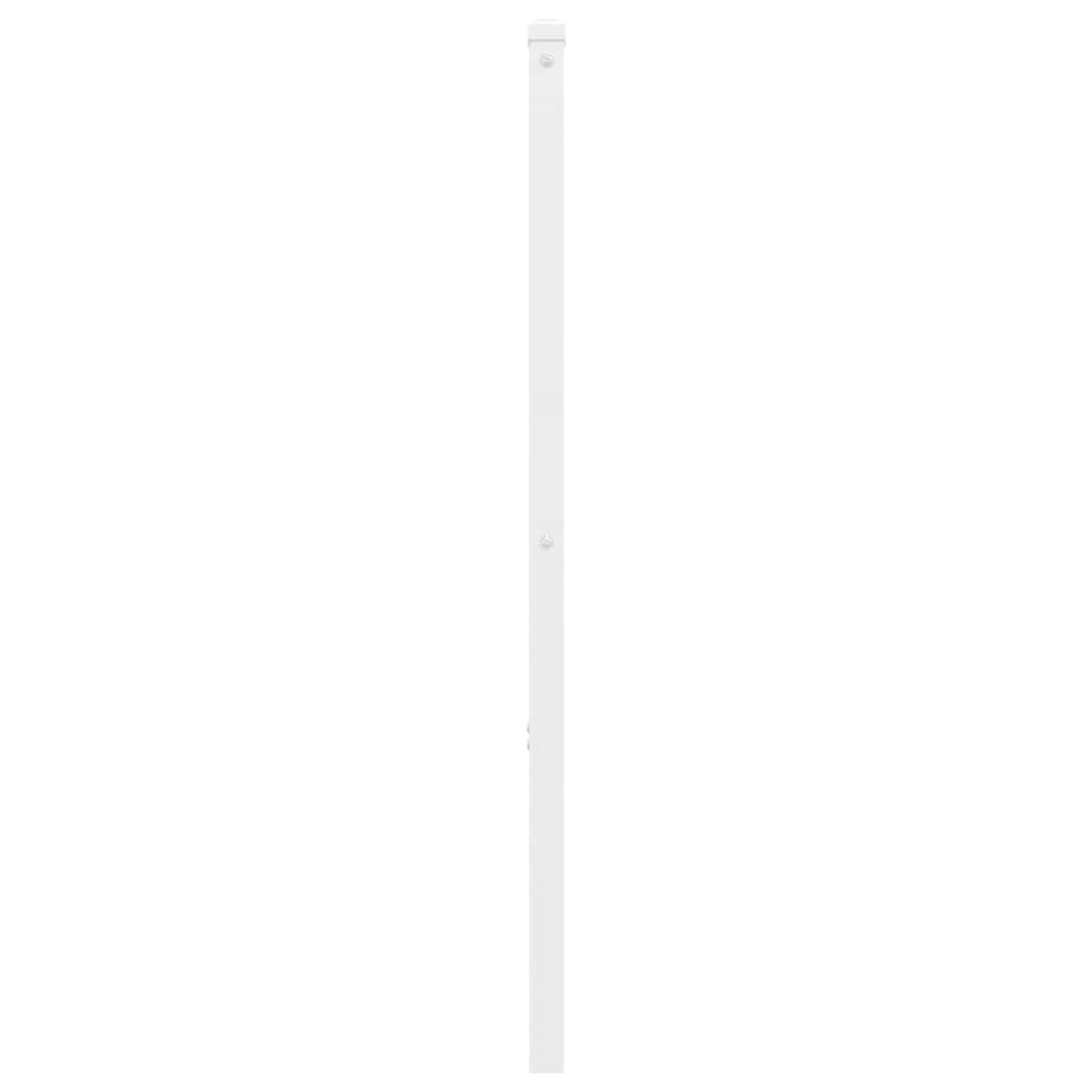 vidaXL Ersatz-Kopfteil Metall Weiß 193 cm