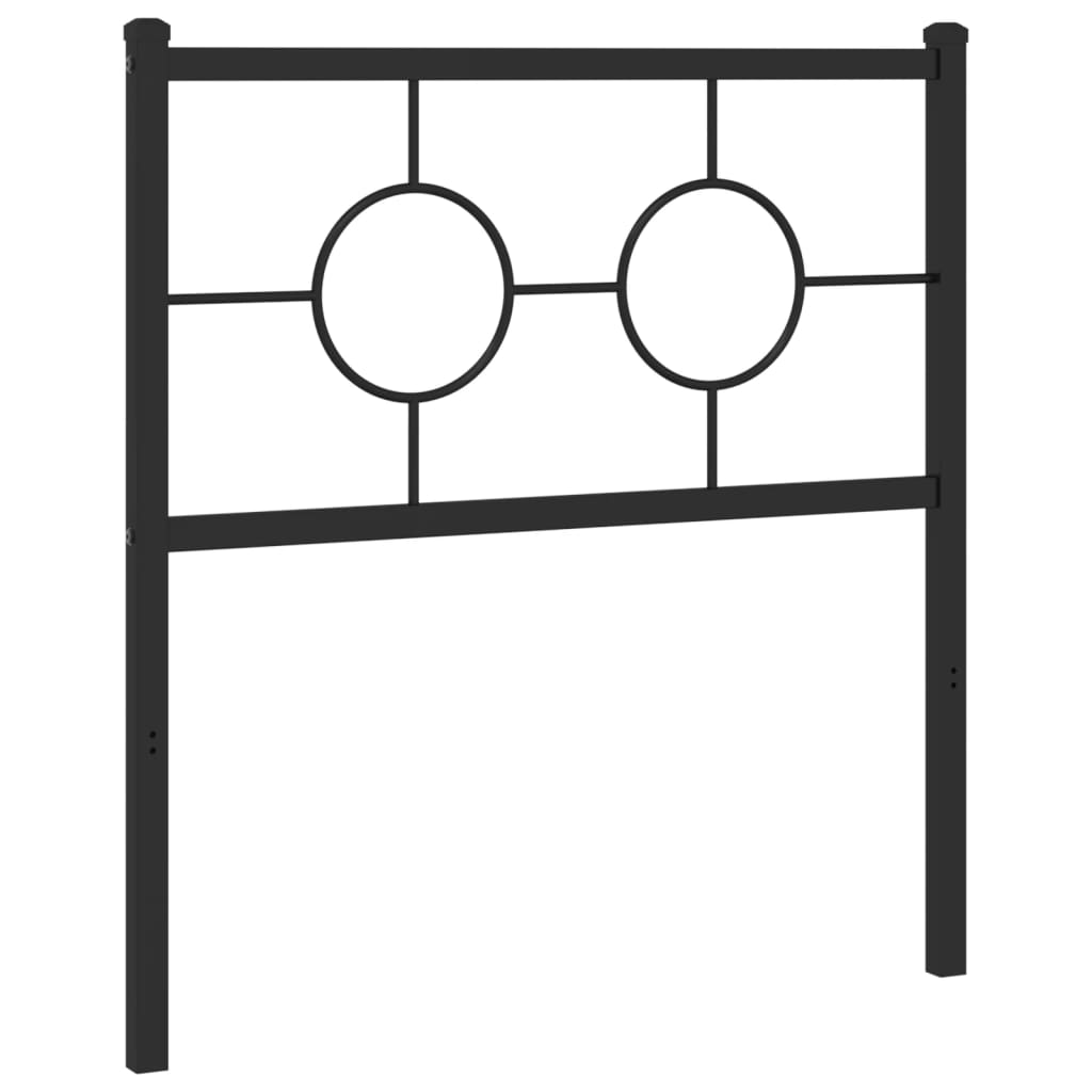 vidaXL Ersatz-Kopfteil Metall Schwarz 80 cm